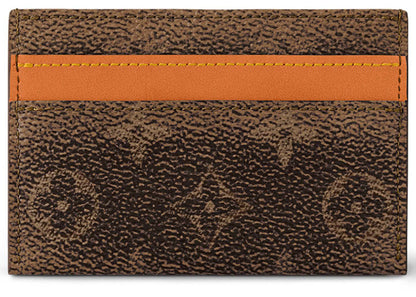 louis vuitton double card holder monogram dust 