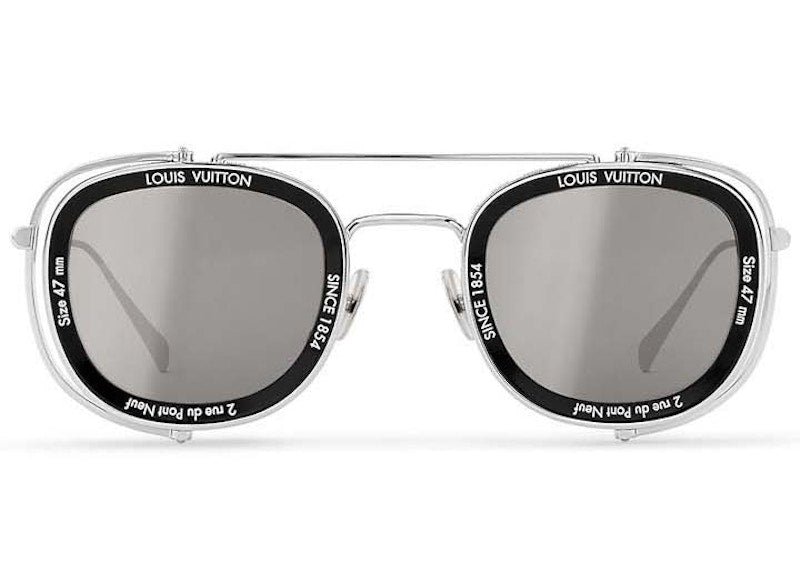 Louis Vuitton Lv Supervision Metal Sunglasses Silver