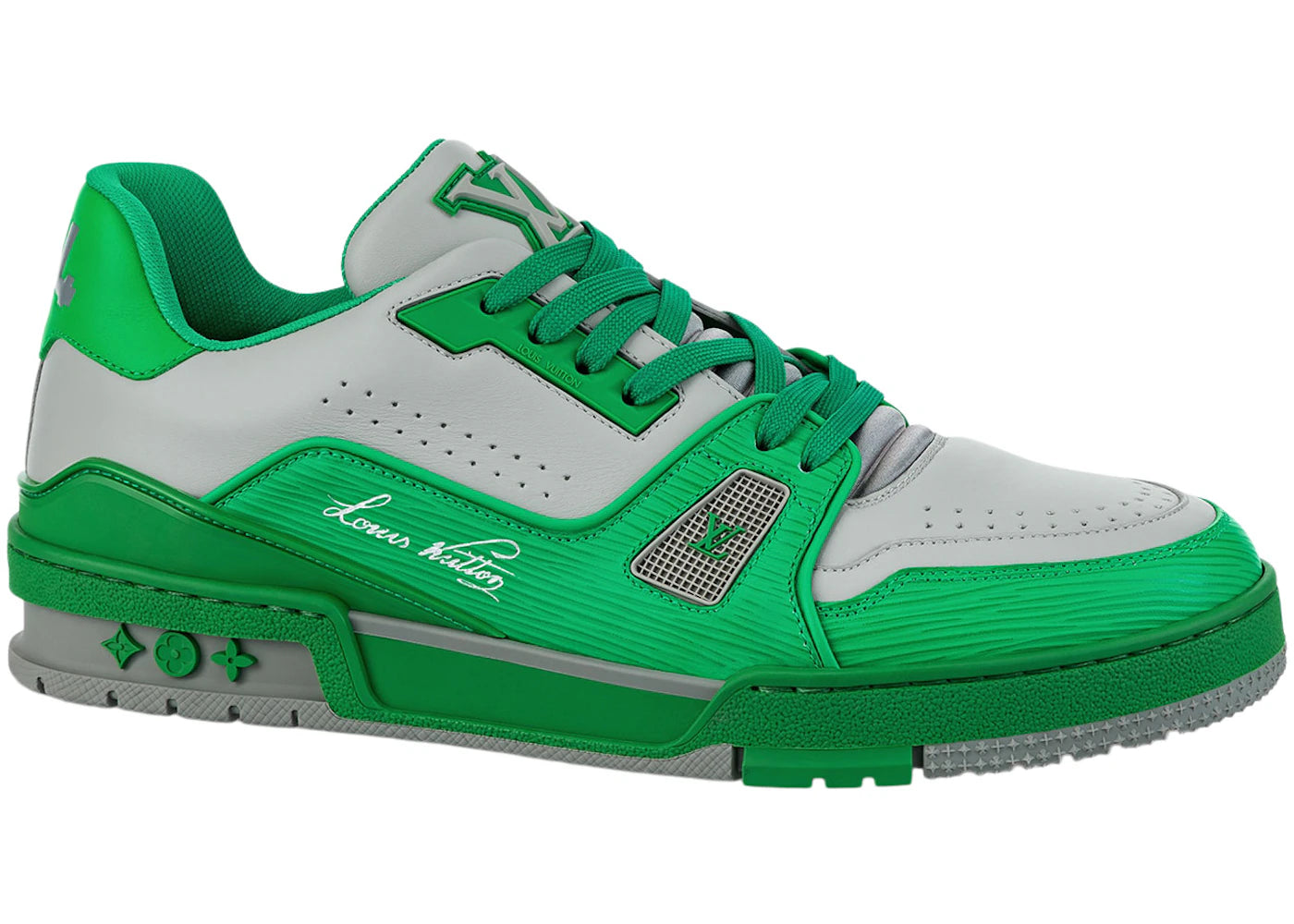 louis vuitton lv trainer #54 green grey