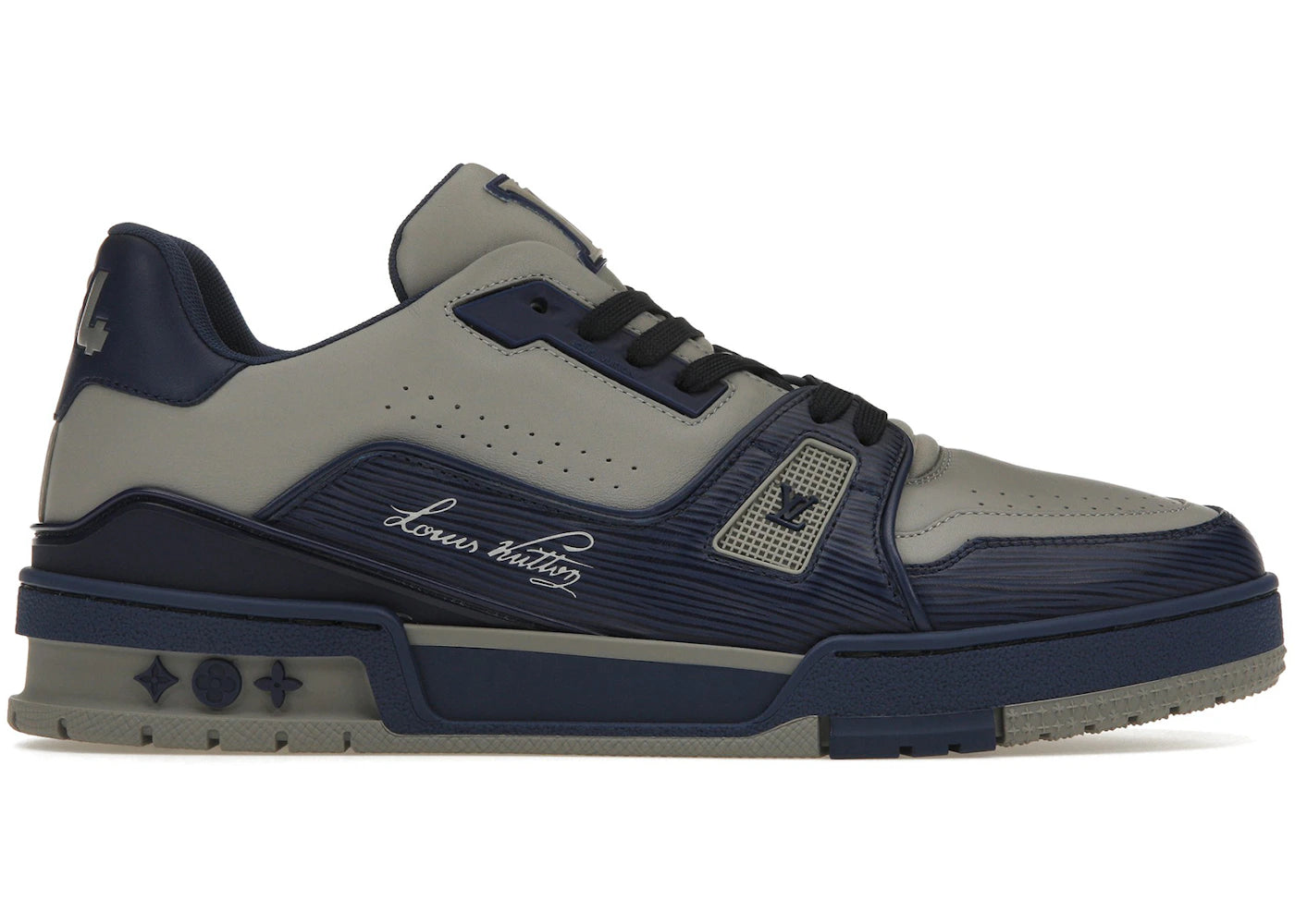 louis vuitton lv trainer marine grey