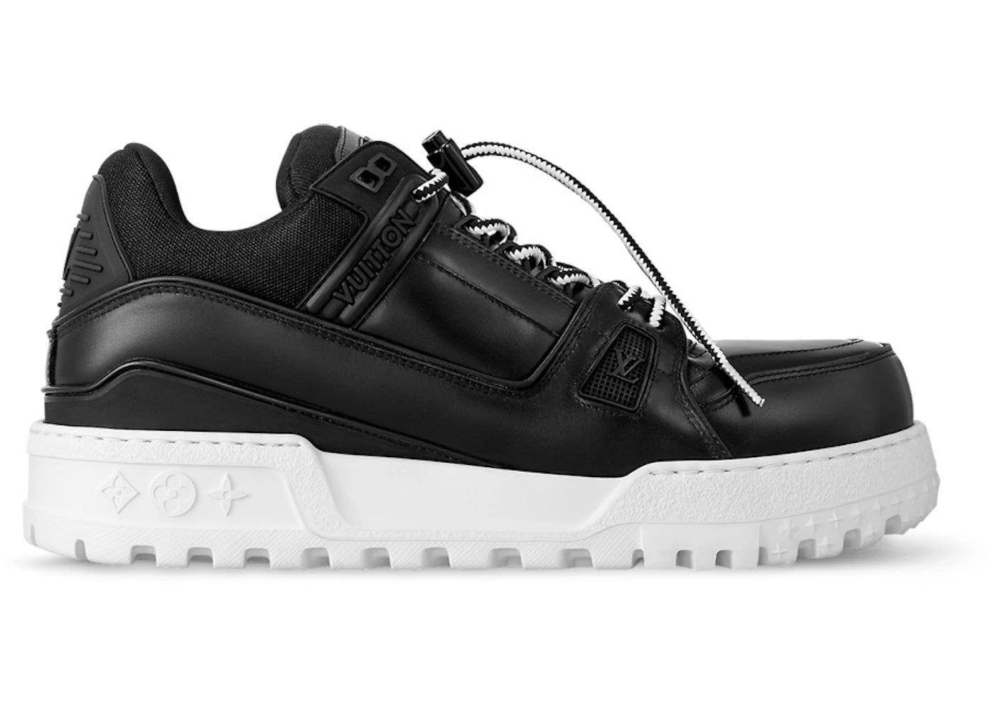 louis vuitton lv trainer maxi black white