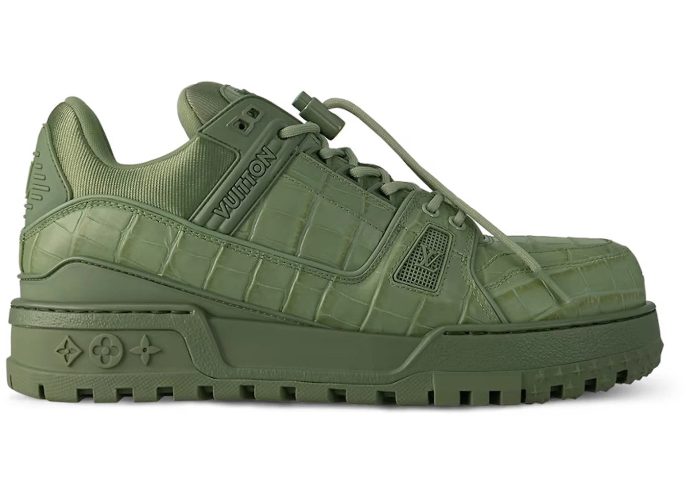 louis vuitton lv trainer maxi sneaker khaki