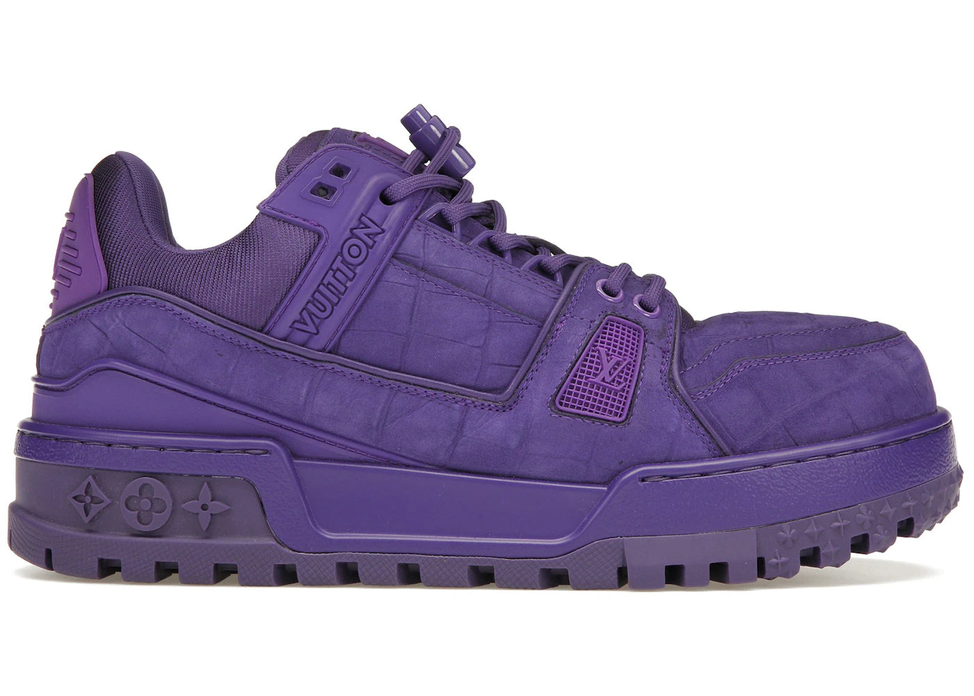 louis vuitton lv trainer maxi sneaker violet