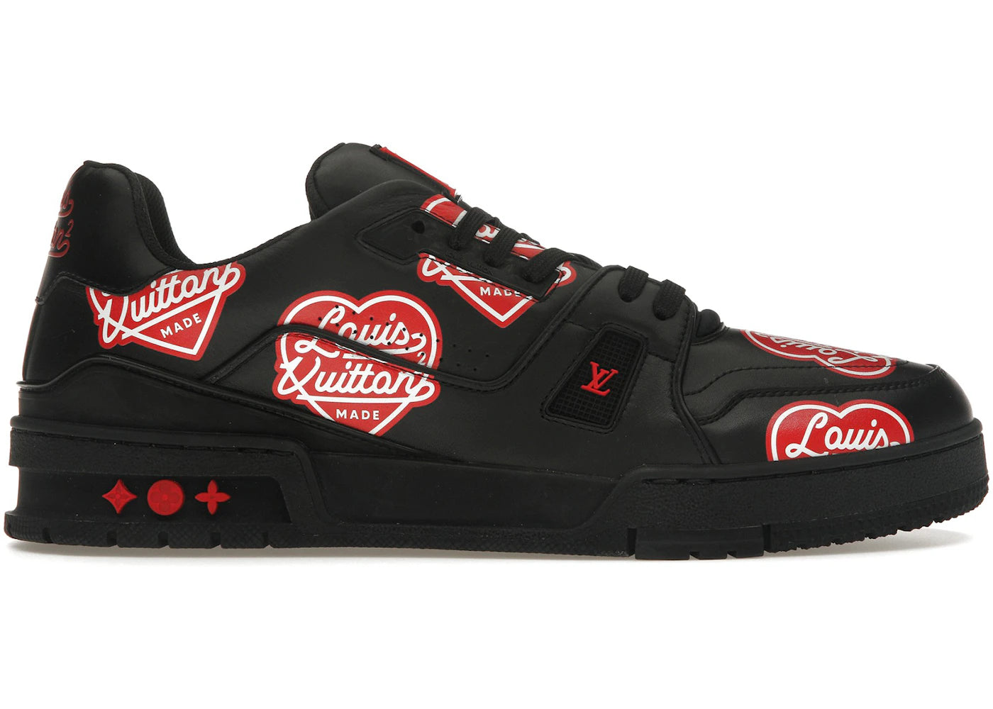 louis vuitton lv trainer nigo lv made black
