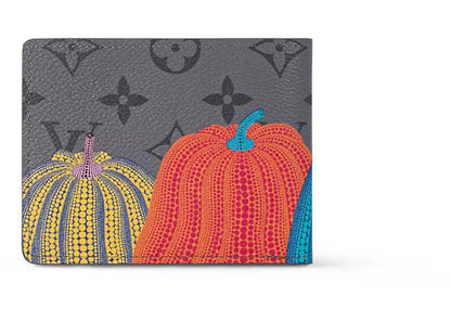 louis vuitton lv x yk slender wallet pumpkin print 