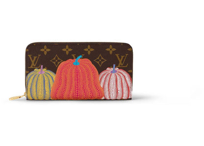 Louis Vuitton Lv X Yk Zippy Wallet Pumpkin Print