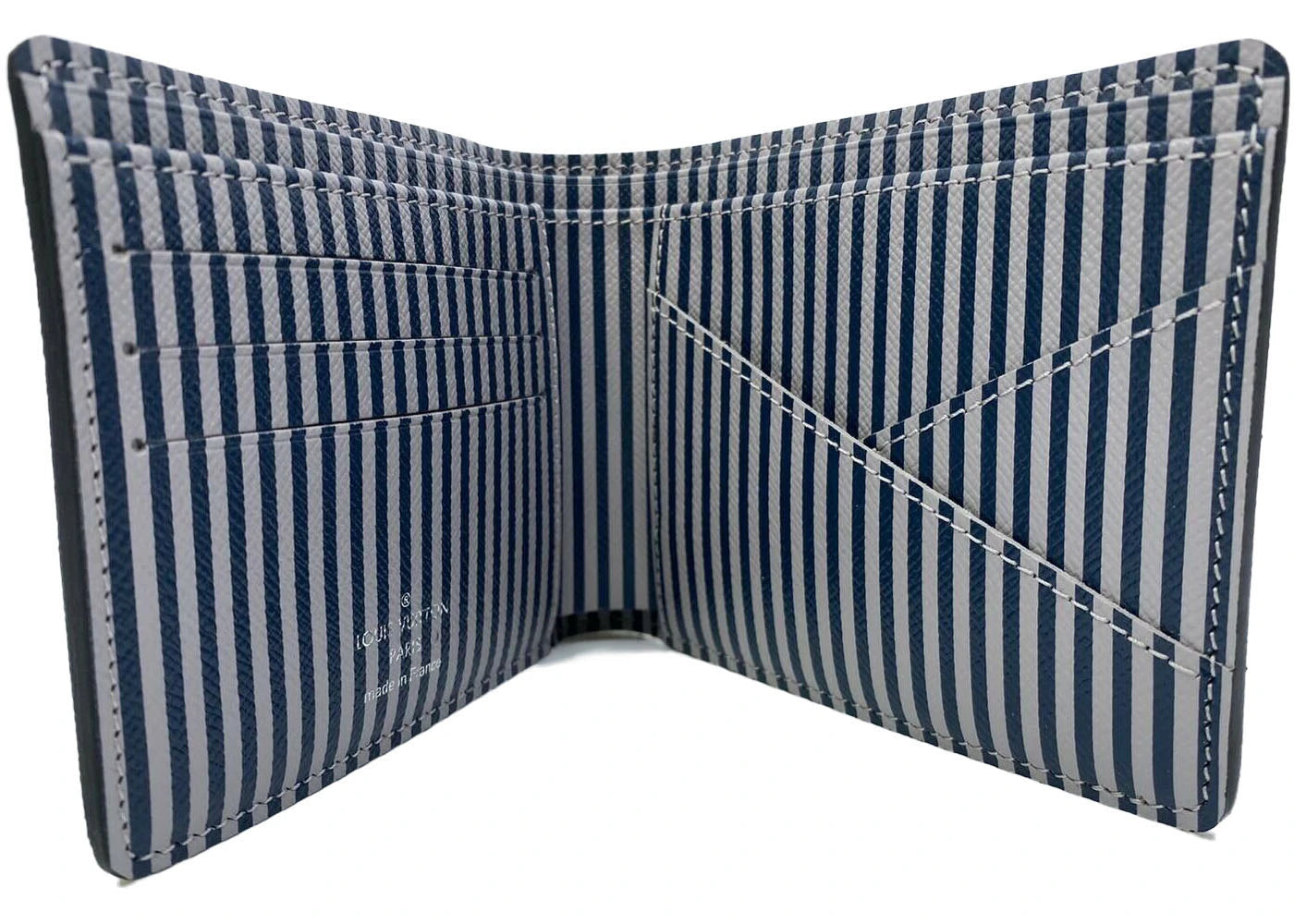 louis vuitton multiple wallet damier cobalt trunks and locks blue 