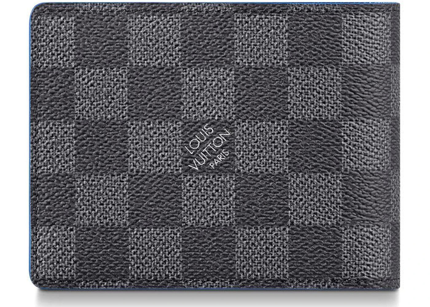 louis vuitton multiple wallet damier graphite link bleu clair 