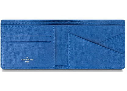 louis vuitton multiple wallet damier graphite link bleu clair 