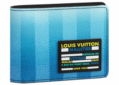 Louis Vuitton Multiple Wallet Damier Stripes Gradient Blue