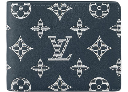 Louis Vuitton Multiple Wallet Monogram Shadow Ink Blue/White