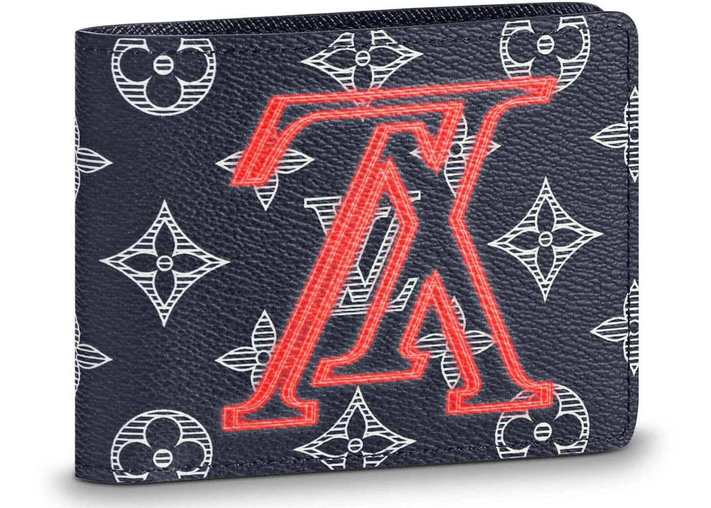 Louis Vuitton Multiple Wallet Monogram Upside Down Ink Navy