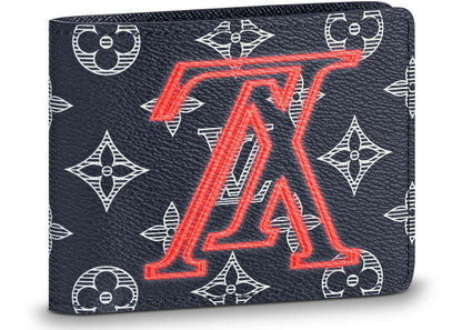 Louis Vuitton Multiple Wallet Monogram Upside Down Ink Navy