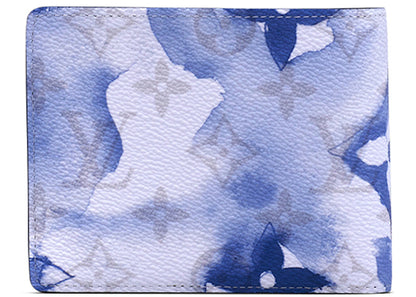 louis vuitton multiple wallet watercolor blue 