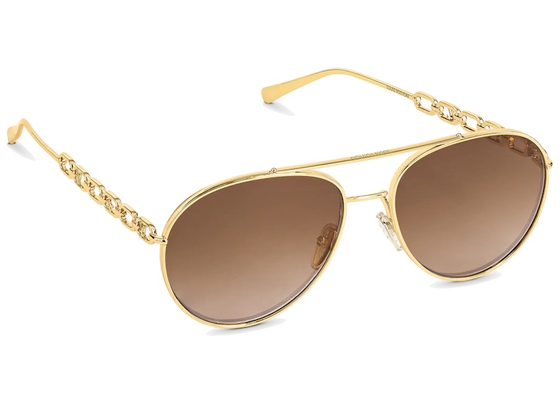 Louis Vuitton My Lv Chain Pilot Sunglasses Gradient Brown (Z1539E/W)