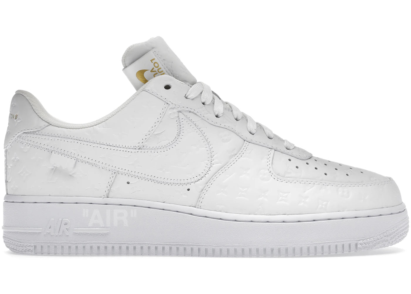 louis vuitton nike air force 1 low by virgil abloh white