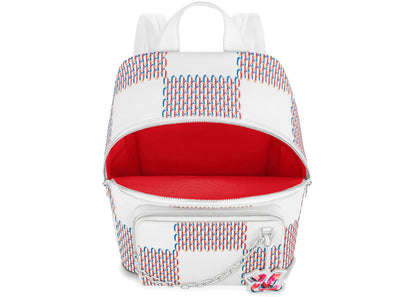 louis vuitton racer backpack white damier spray 
