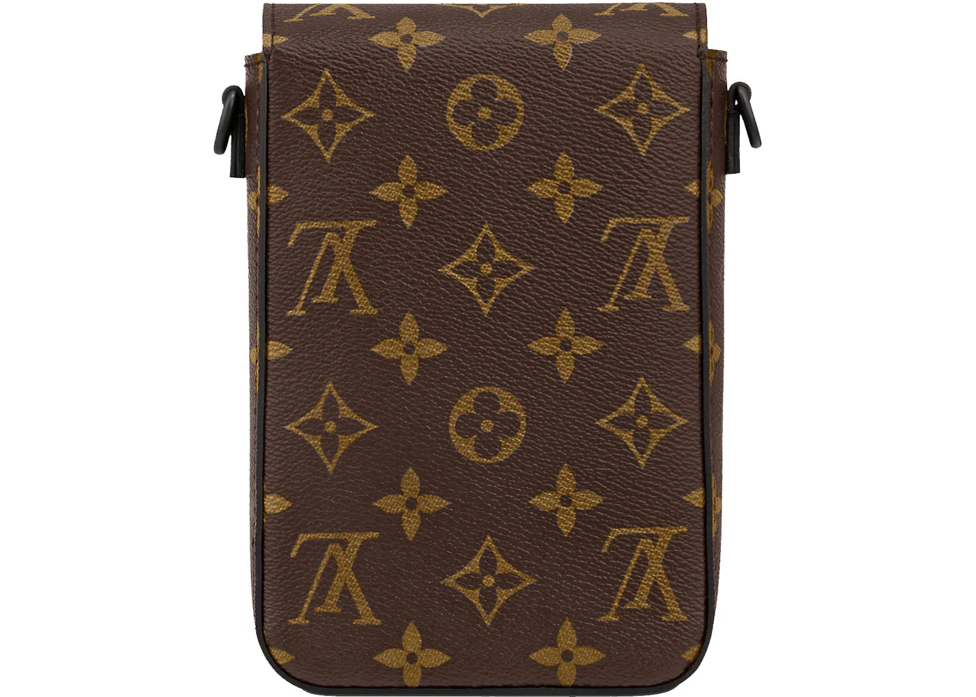 louis vuitton s-lock vertical wearable wallet monogram macassar brown/purple 