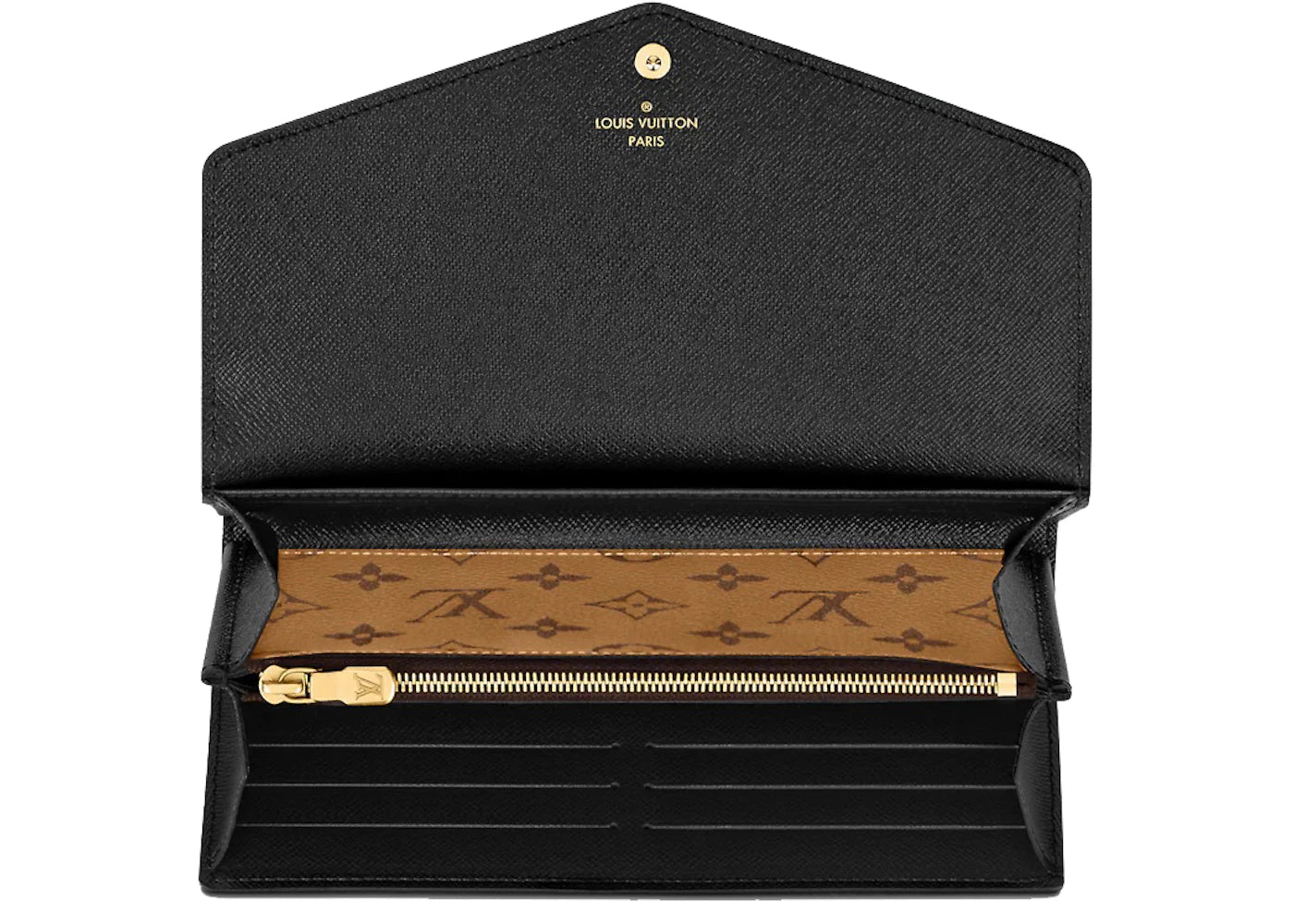 Louis Vuitton Sarah Wallet Monogram Reverse Brown