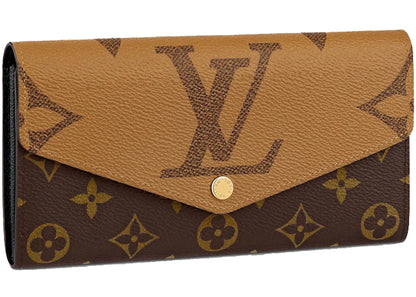 Louis Vuitton Sarah Wallet Monogram Reverse Brown