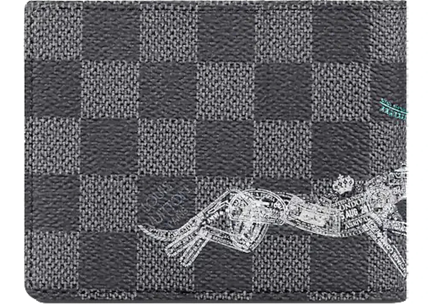 louis vuitton slender wallet damier graphite stamps 
