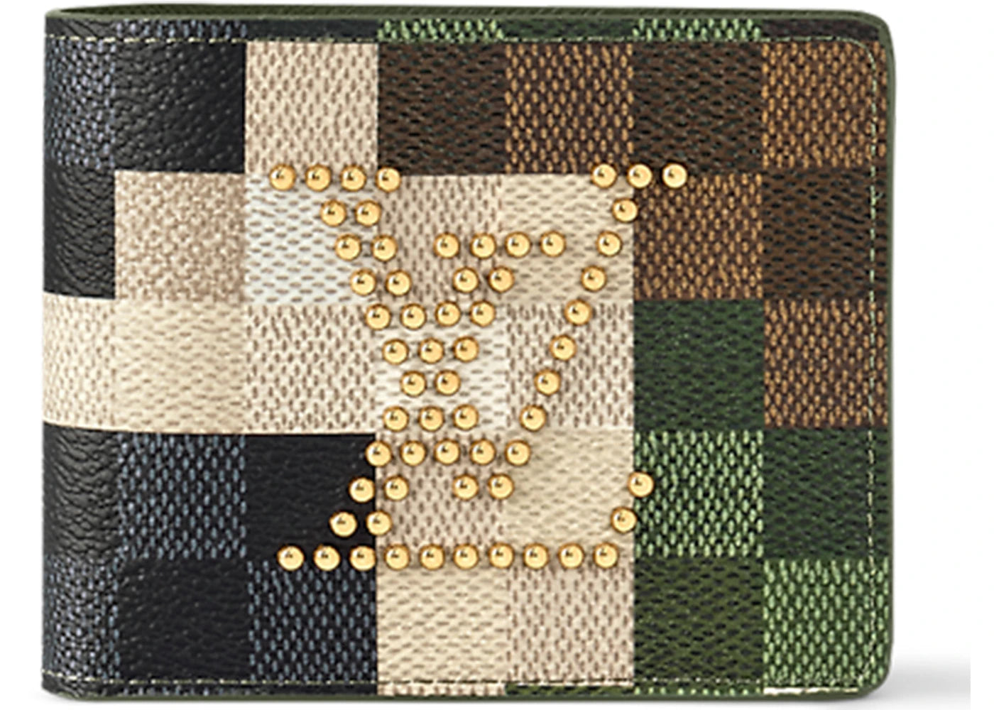 Louis Vuitton Slender Wallet Damoflage Green Damoflage Damier
