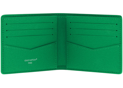 louis vuitton golf slender wallet green 