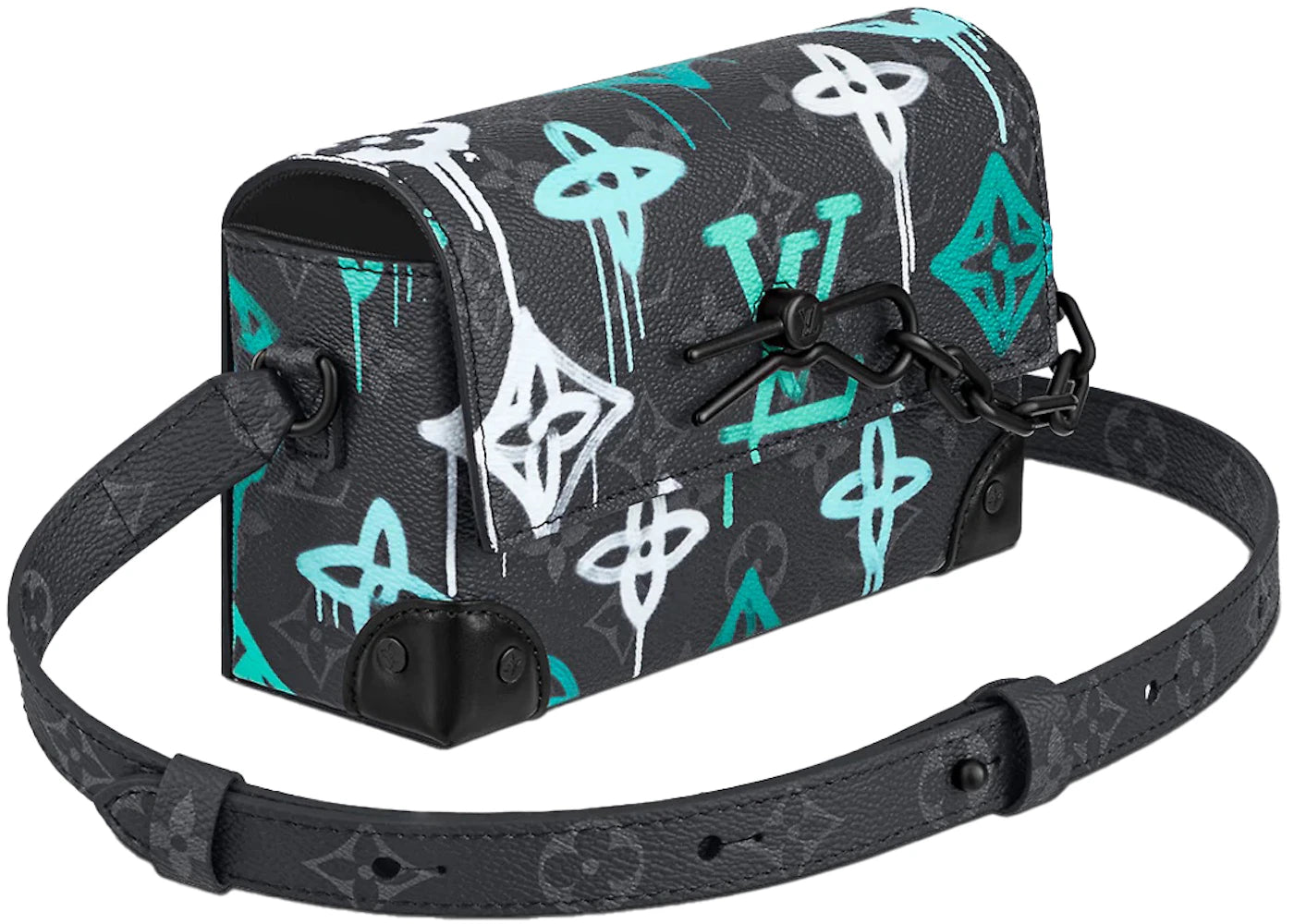 louis vuitton steamer wearable wallet lv graffiti multicolor 
