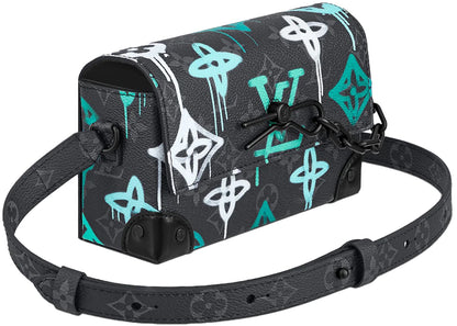 louis vuitton steamer wearable wallet lv graffiti multicolor 