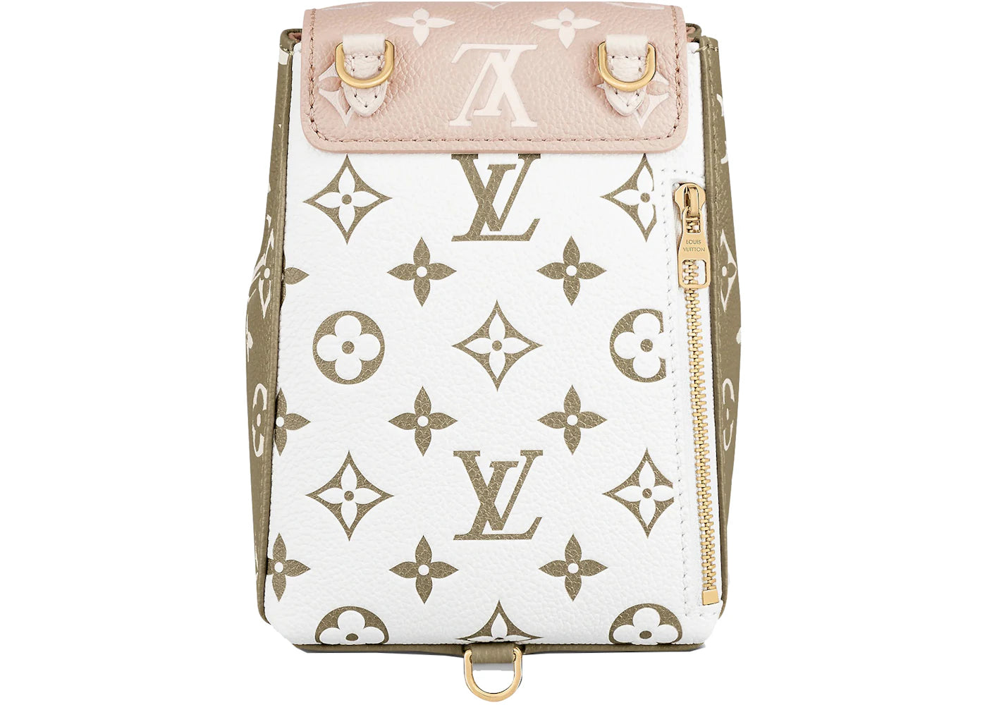 louis vuitton tiny backpack khaki green/beige/cream 