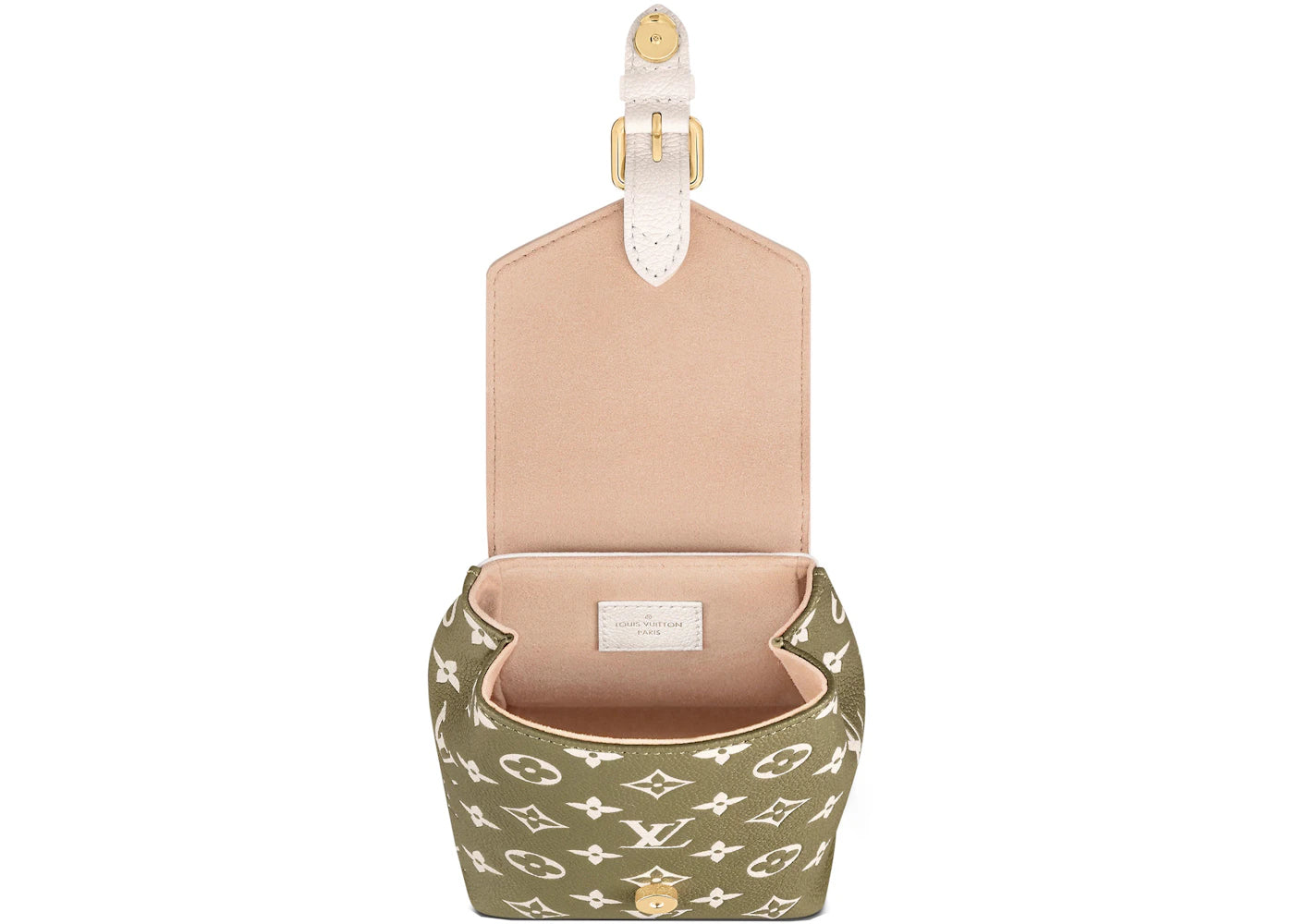 louis vuitton tiny backpack khaki green/beige/cream 