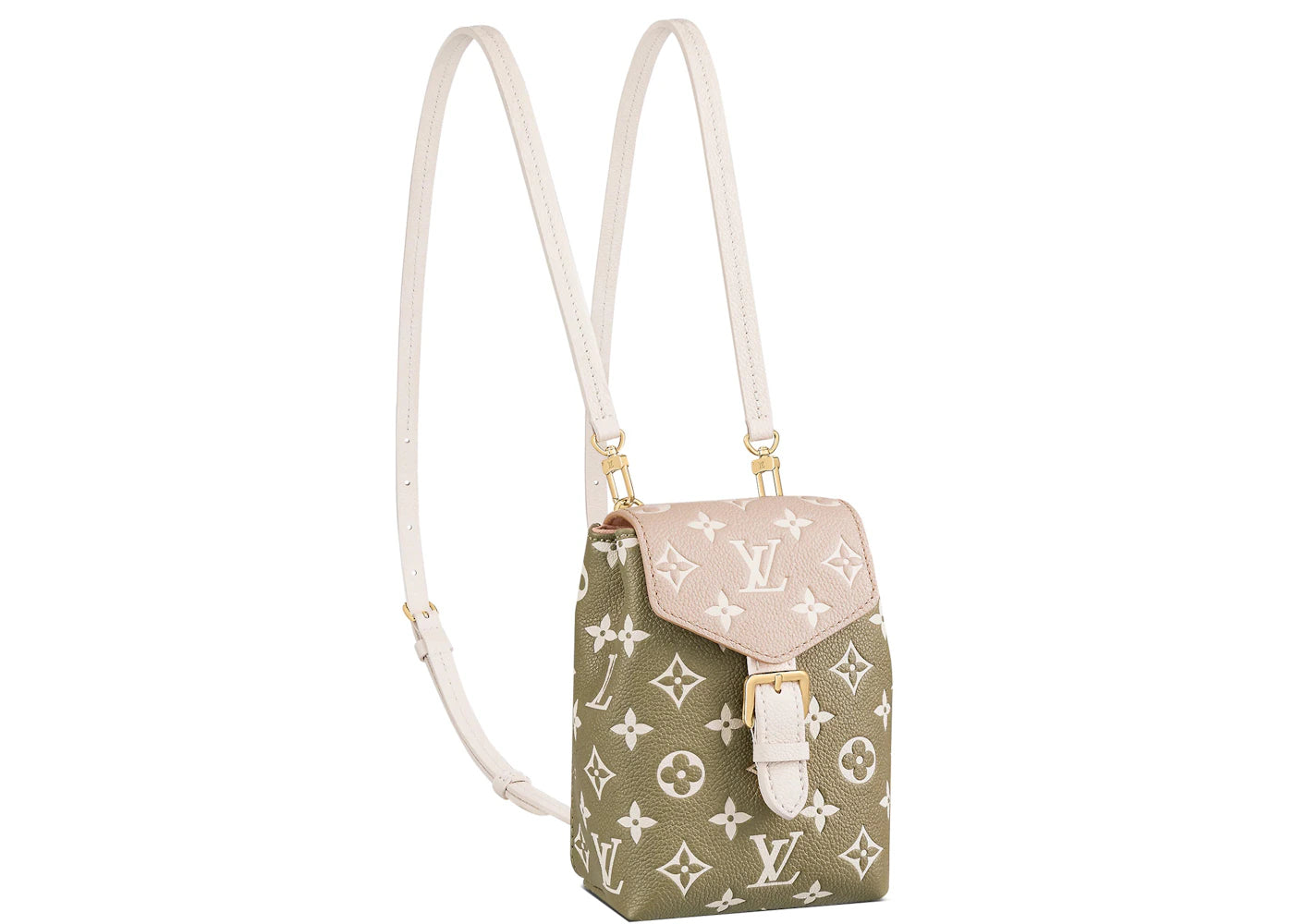 Louis Vuitton Tiny Backpack Khaki Green/Beige/Cream