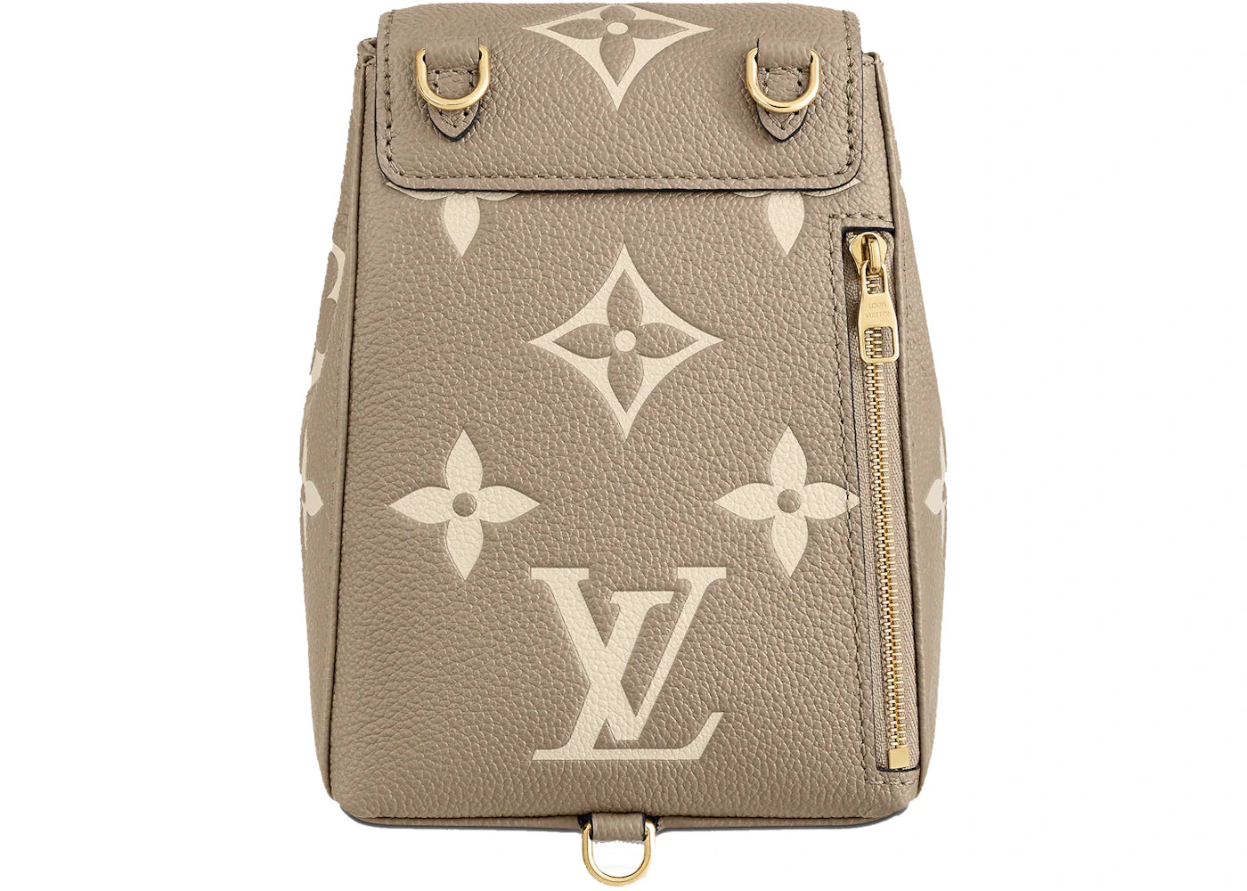 louis vuitton tiny backpack monogram empreinte tourterelle beige/cream 
