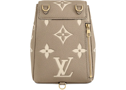 louis vuitton tiny backpack monogram empreinte tourterelle beige/cream 