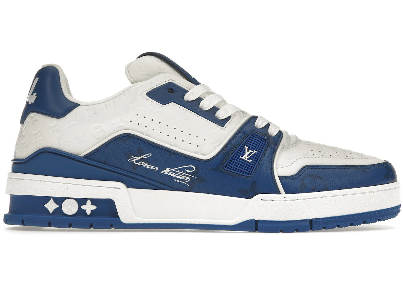 Louis Vuitton Trainer #54 Signature Blue White
