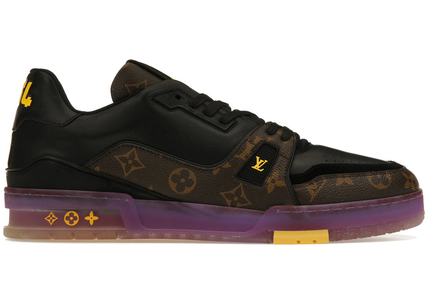 louis vuitton trainer monogram purple