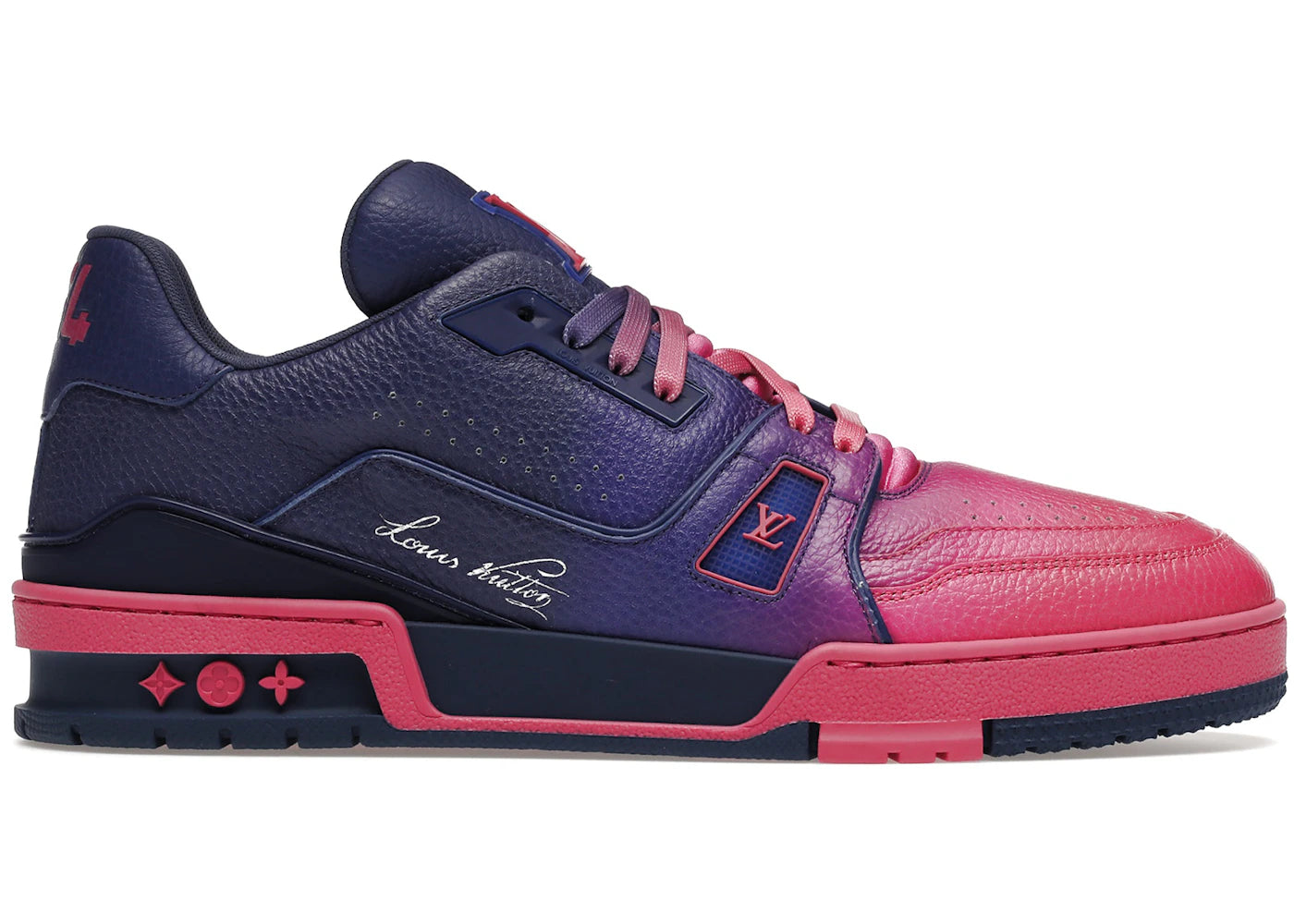 louis vuitton trainer pink ombre