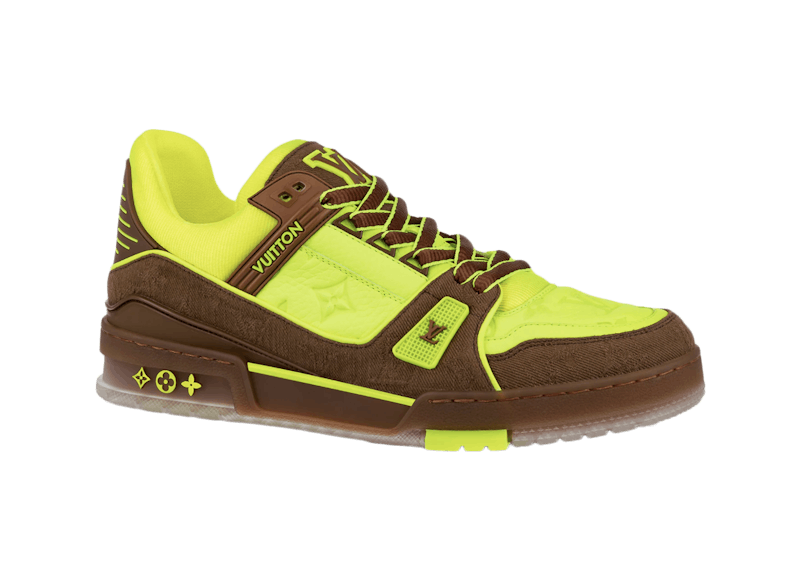 Louis Vuitton Trainer Yellow Brown
