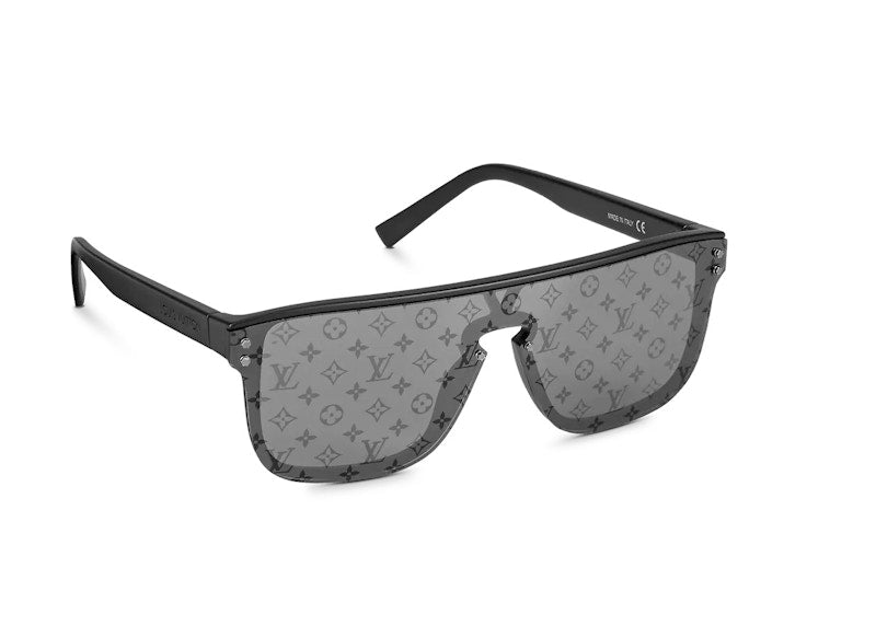 Louis Vuitton Waimea Sunglasses Black Silver Monogram (Z1082E/W)
