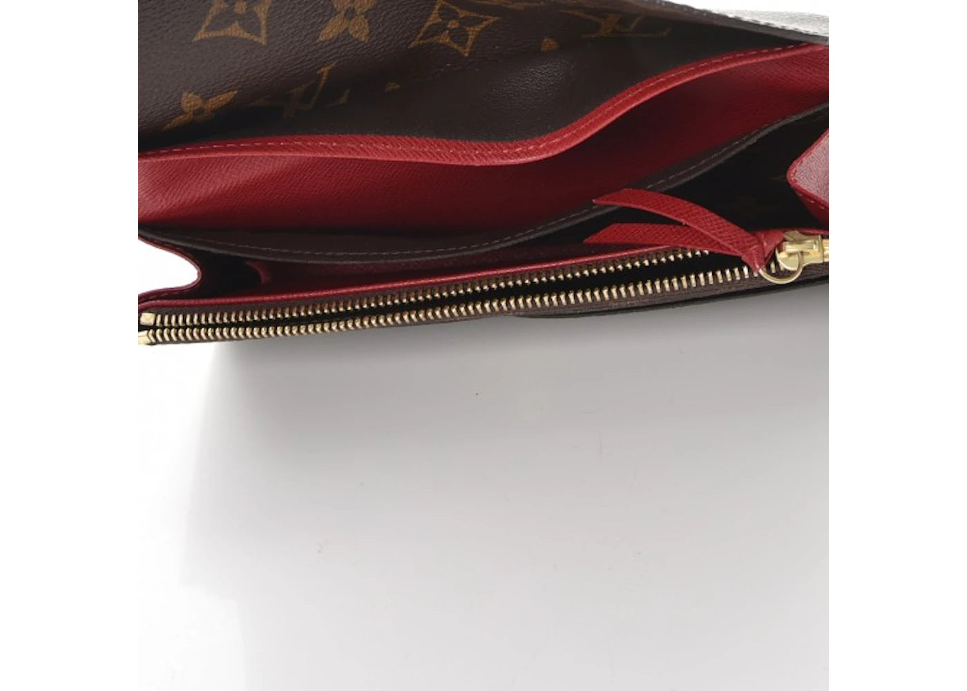 Louis Vuitton Wallet Emilie Monogram Rouge Red