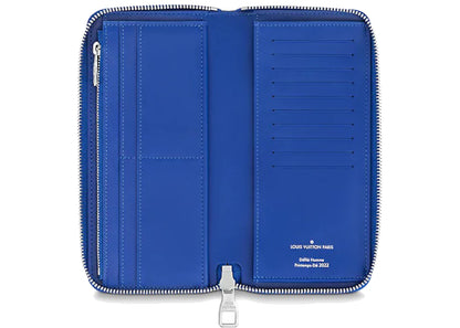 louis vuitton zipper wallet vertical taurillon illusion blue/pink 