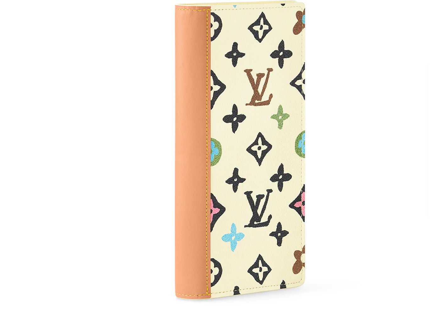 louis vuitton by tyler, the creator brazza wallet vanilla craggy monogram 