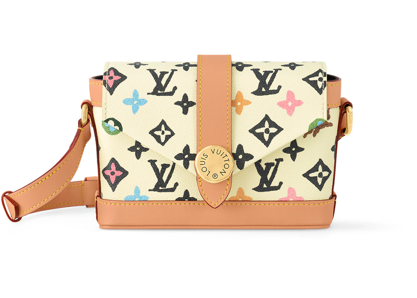 Louis Vuitton By Tyler, The Creator Envelope Wearable Wallet Vanilla Craggy Monogram