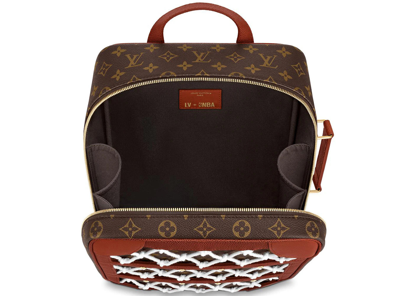 louis vuitton x nba legacy shoes box backpack monogram brown 