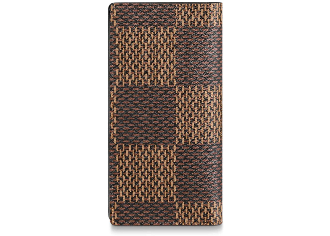 louis vuitton x nigo brazza wallet damier ebene giant brown 