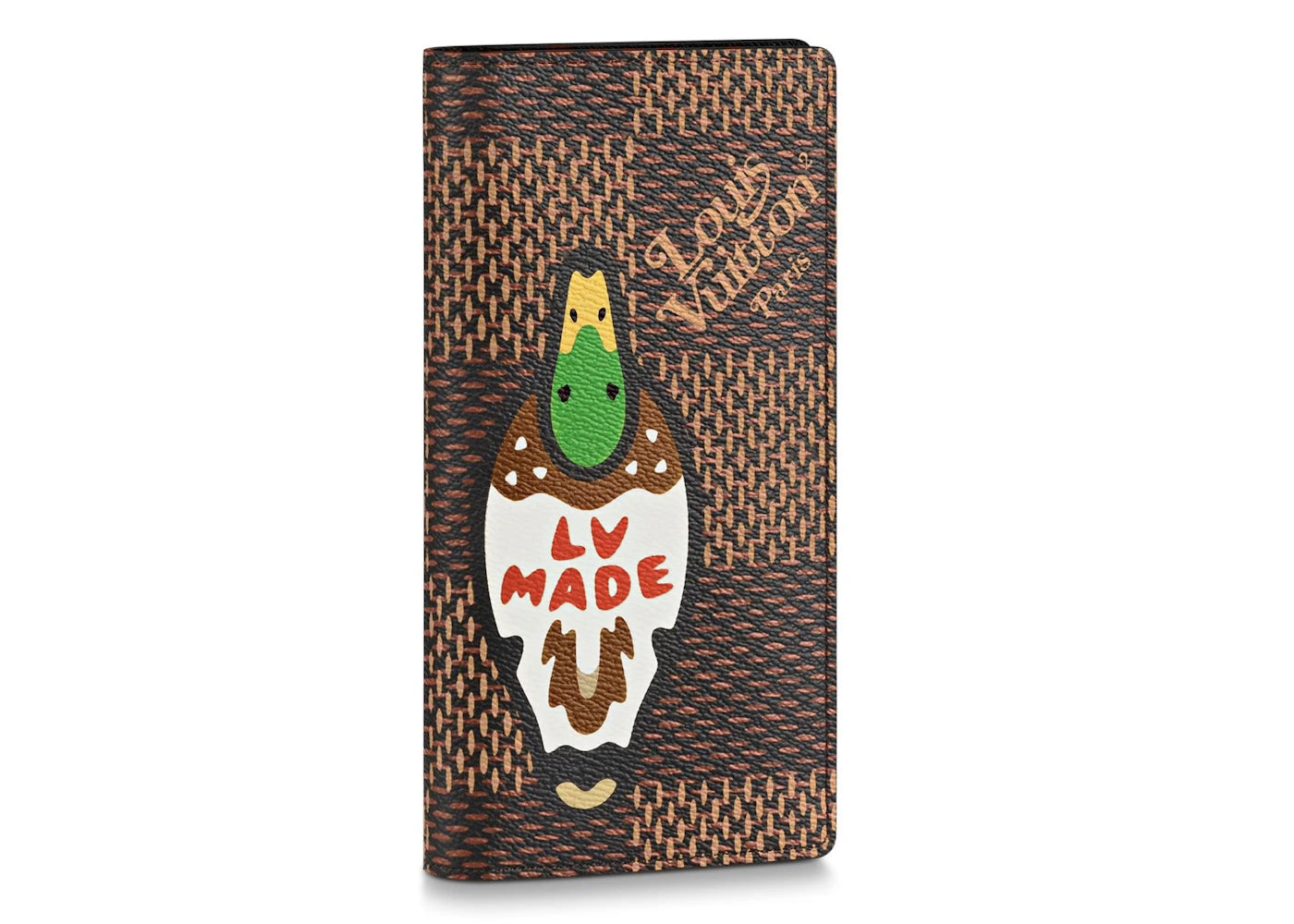 Louis Vuitton X Nigo Brazza Wallet Damier Ebene Giant Brown
