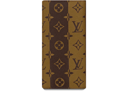 louis vuitton x nigo brazza wallet monogram stripes brown 