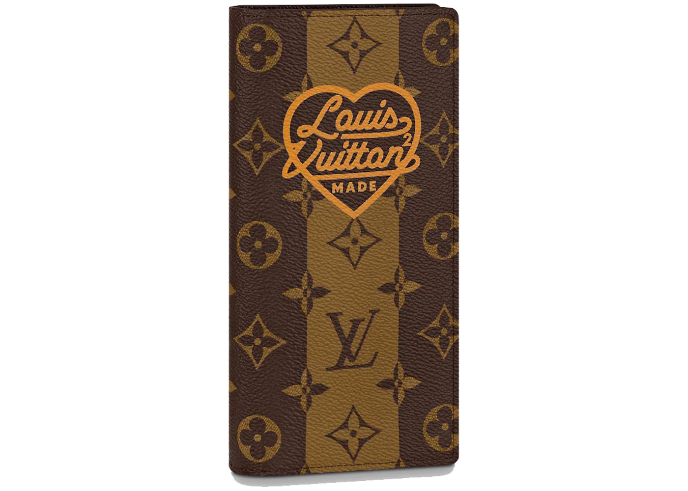 Louis Vuitton X Nigo Brazza Wallet Monogram Stripes Brown