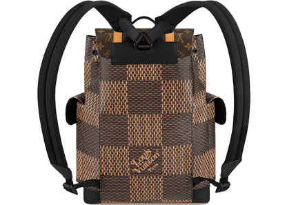 louis vuitton x nigo christopher backpack damier ebene giant pm brown 