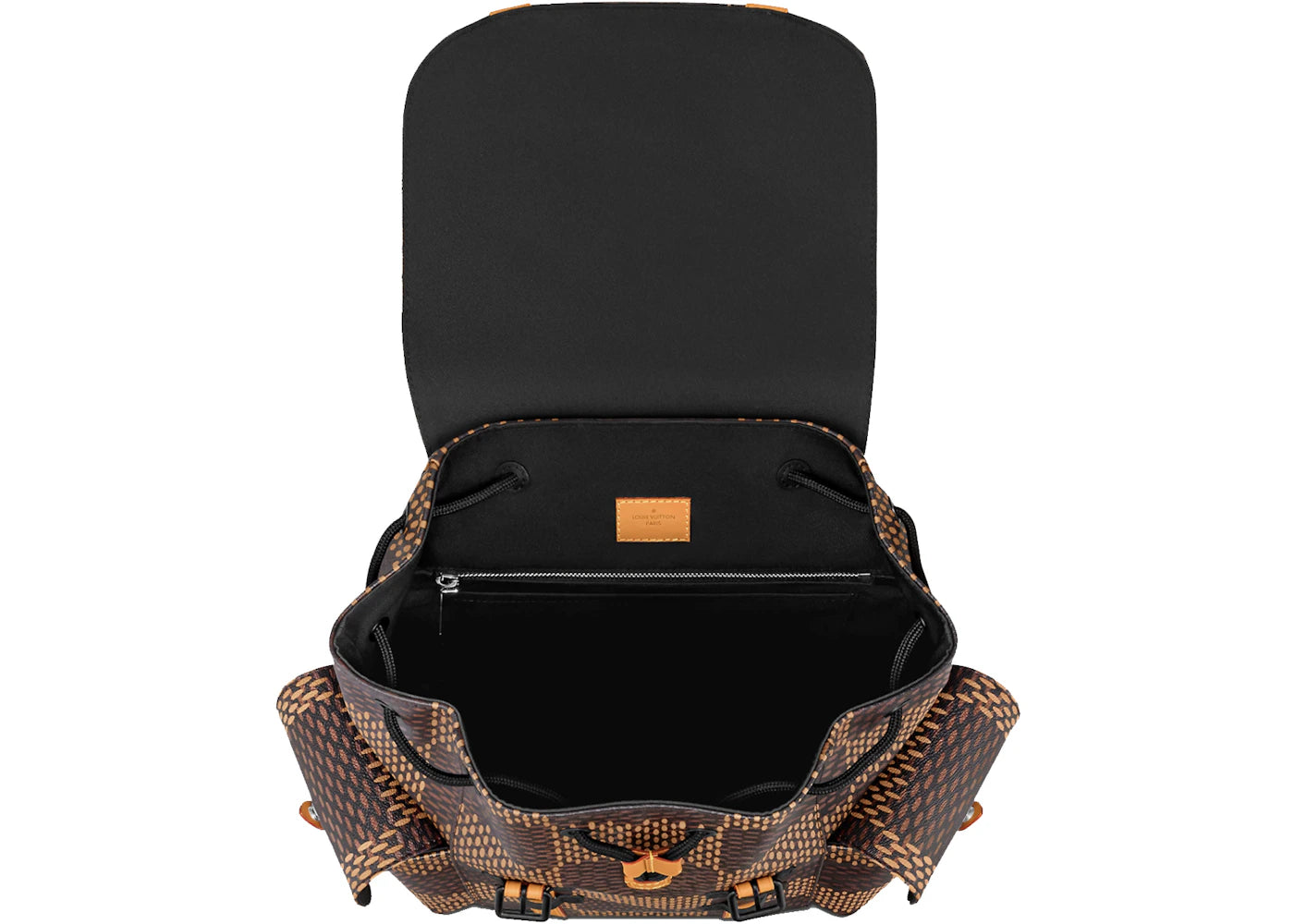louis vuitton x nigo christopher backpack damier ebene giant pm brown 